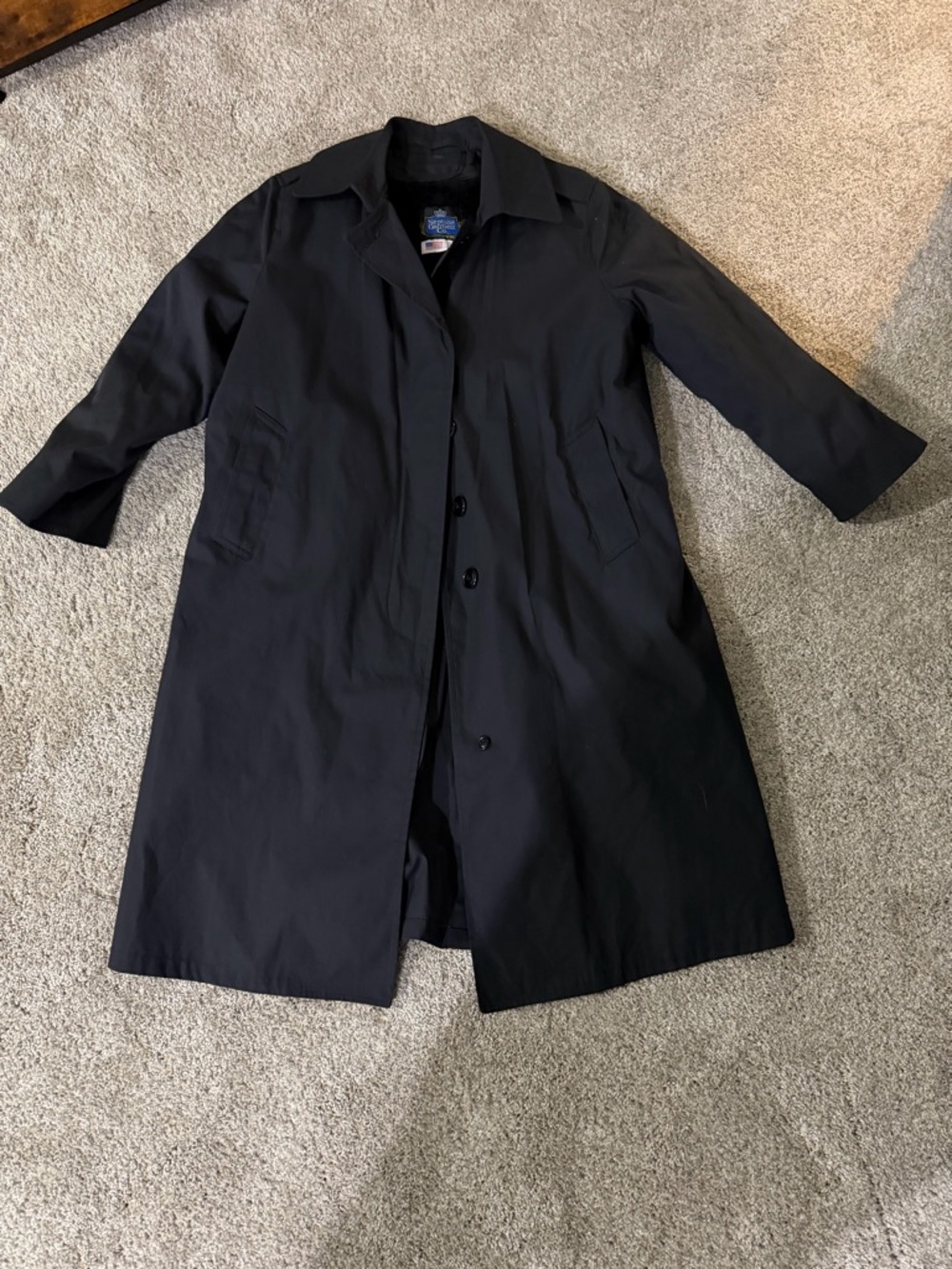 Classic Black Trench Coat - Women